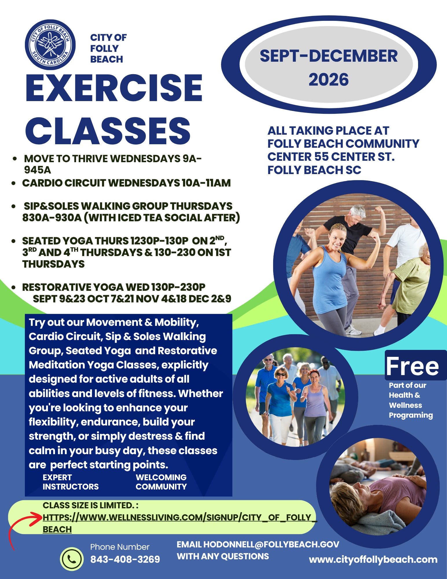 Monthly Fitness Schedule 